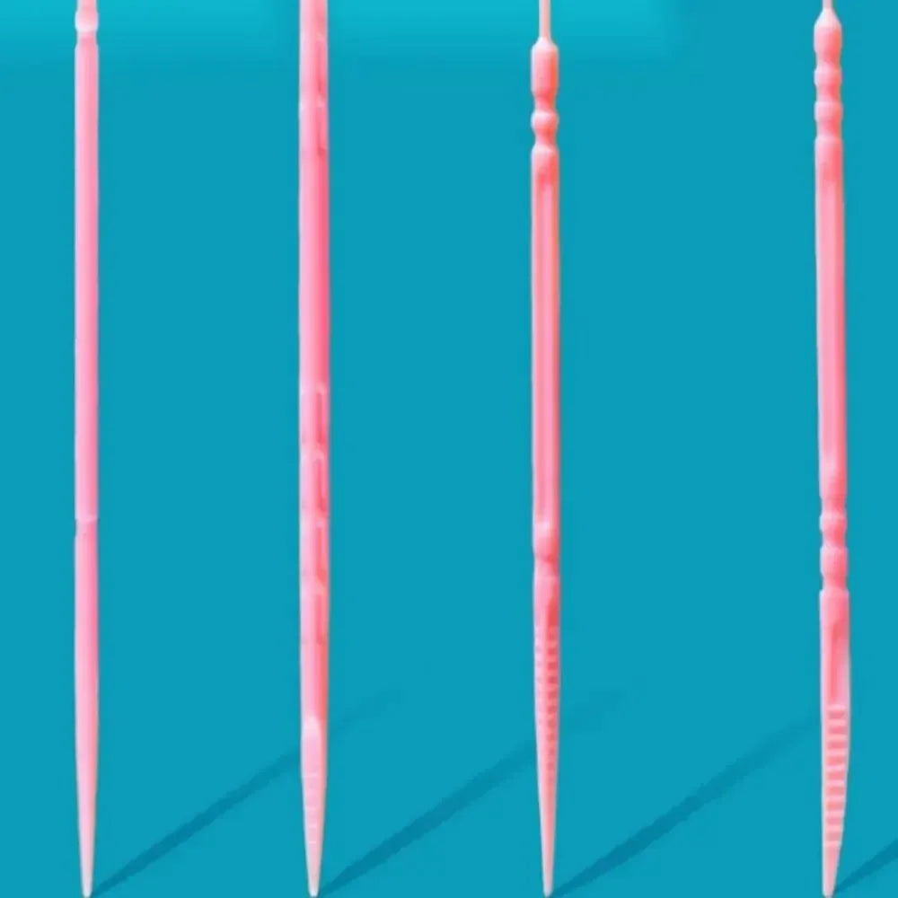 200pcs Boxed Toothpick Brush Portable Portable Plastic Toothpick Disposable Household Gap Brush Pick Toothpick Line