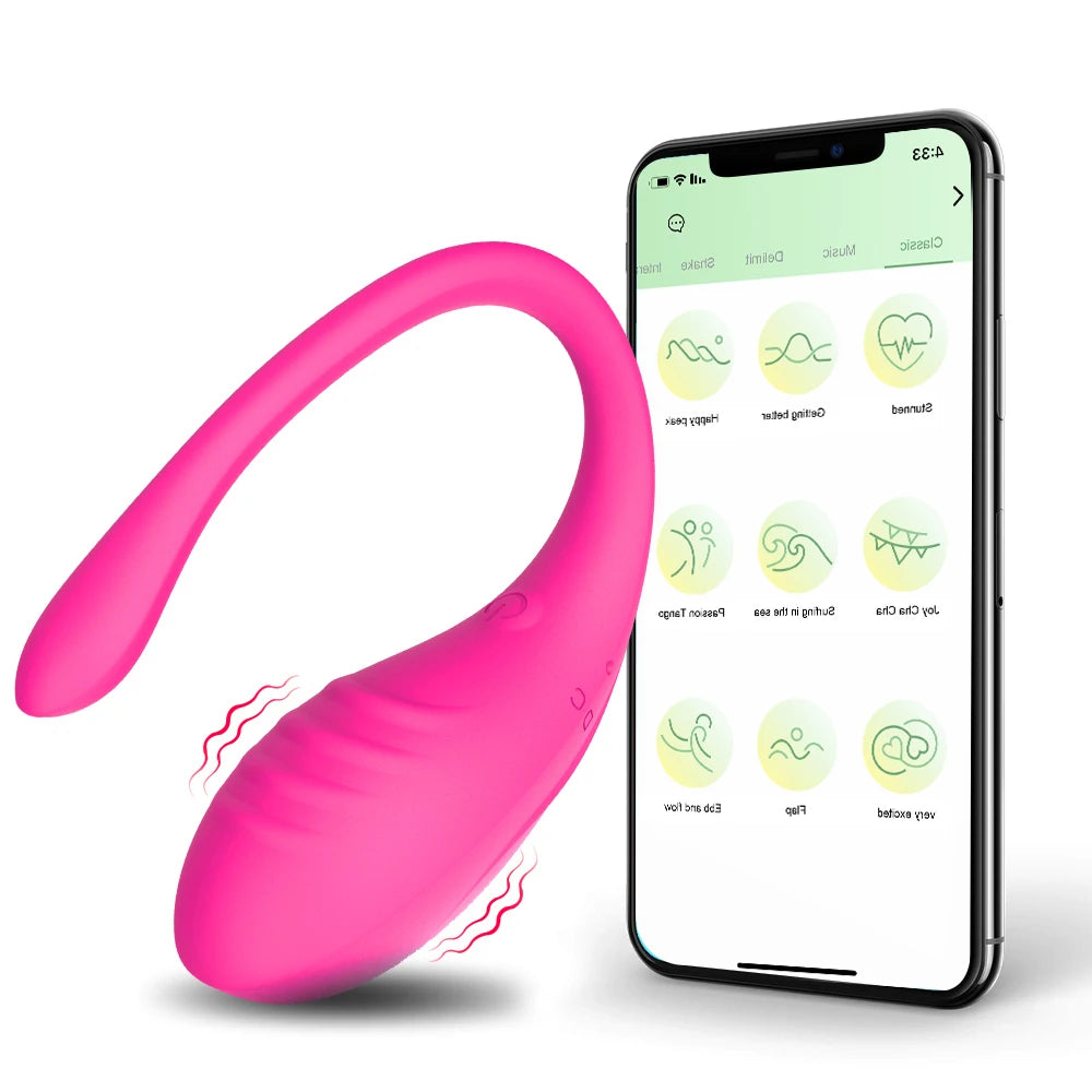 APP Controlled Vaginal Vibrators G Spot 9 Speed Anal Vibrating Egg Massager Wearable Stimulator Adult Sex Toys for Women Couples