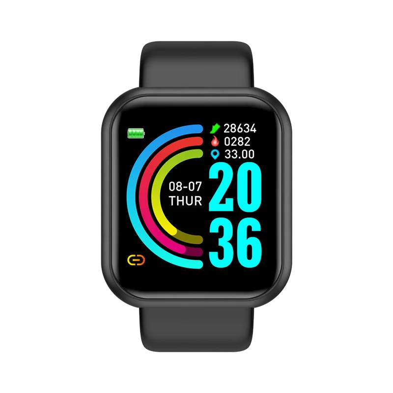 Smart Watches Fashion Sports Bracelet Multi-function USB Plug-in Charging Watches Women Fitness Men Smartwatch For Android Phone