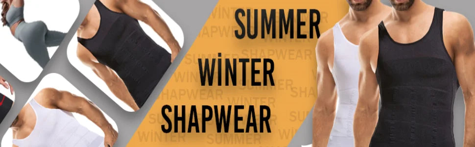 Men Compression Body Shaper Vest Seamless Slimming Tank Top Waist Trainer Belly Control Undershirt Shapewear Weight Loss Shirt