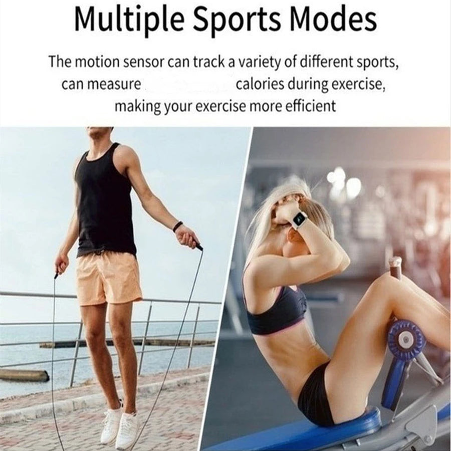 Smart Watches Fashion Sports Bracelet Multi-function USB Plug-in Charging Watches Women Fitness Men Smartwatch For Android Phone