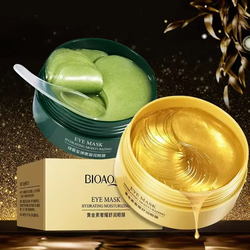 60PCS/120 PCS Eye Mask Avocado Gold Moisturize Firming Improve Eye Bags Eye Patches Anti Wrinkle Eye Patches for Dark Circles