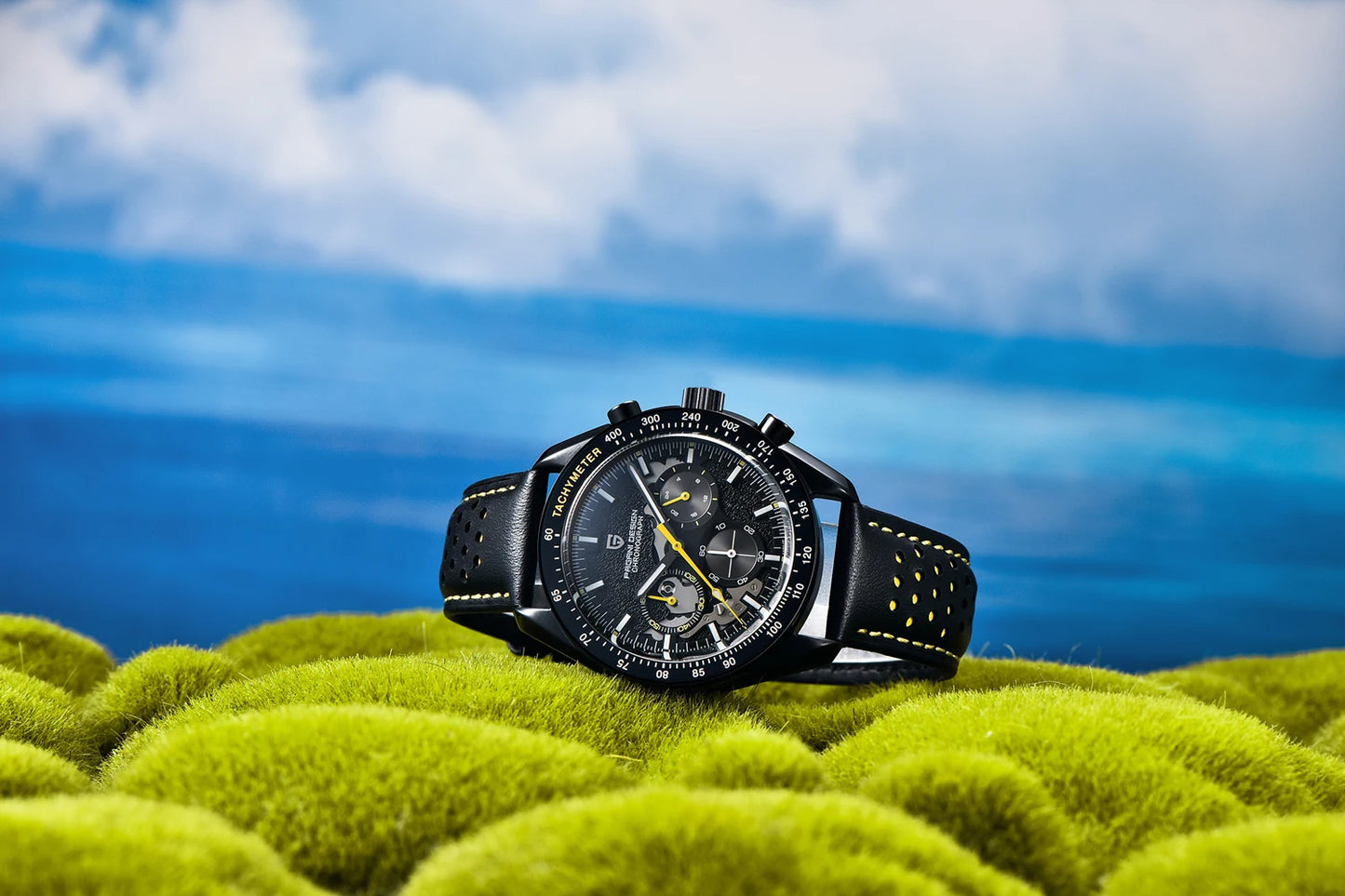 2025 New PAGANI DESIGN Moon Mens Quartz Watches Men Luxury Watch For Man Chronograph AR Sapphire Mirror Sports Waterproof Gift