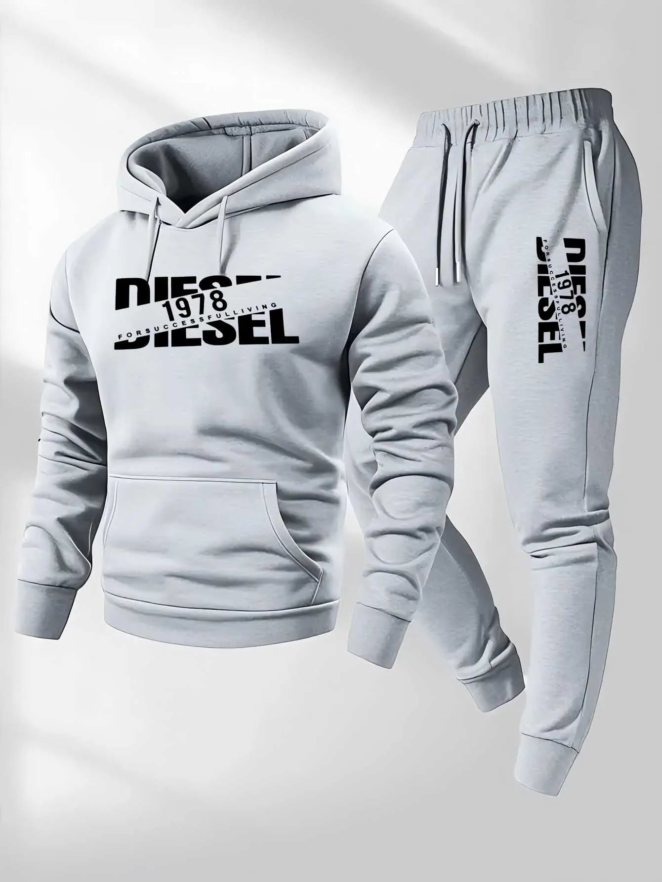 2025 popular autumn and winter new hooded sportswear sportswear fashion hooded sportswear casual sportswear and pants two in one