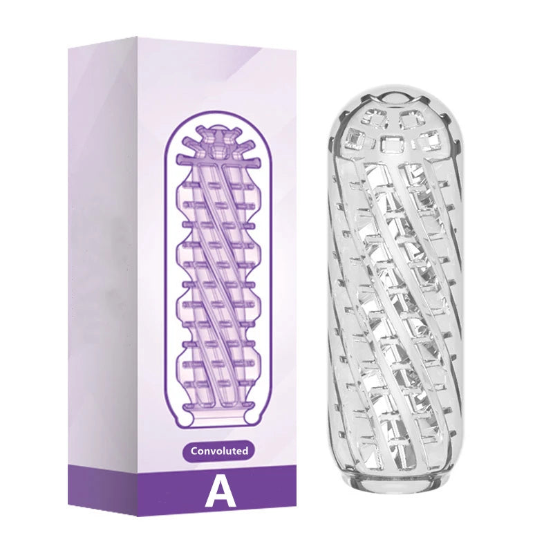 Male Masturbator Cup Soft Pussy Sex Toys Transparent Vagina Adult Endurance Exercise Adult supplies Vacuum Pocket Cup for Men
