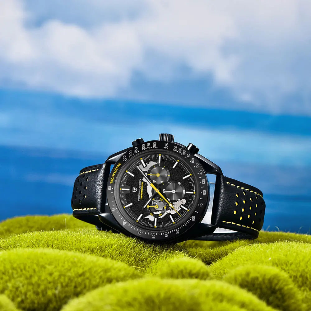 2025 New PAGANI DESIGN Moon Mens Quartz Watches Men Luxury Watch For Man Chronograph AR Sapphire Mirror Sports Waterproof Gift
