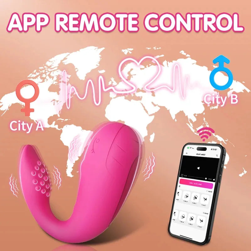 Wearable APP Vibrator Female Masturbation Egg Bluetooth Clit G Spot Stimulator Adult Toys Sextoy