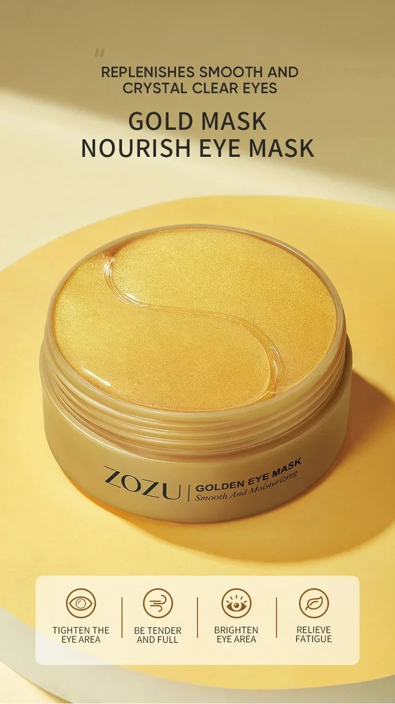 60PCS/120 PCS Eye Mask Avocado Gold Moisturize Firming Improve Eye Bags Eye Patches Anti Wrinkle Eye Patches for Dark Circles
