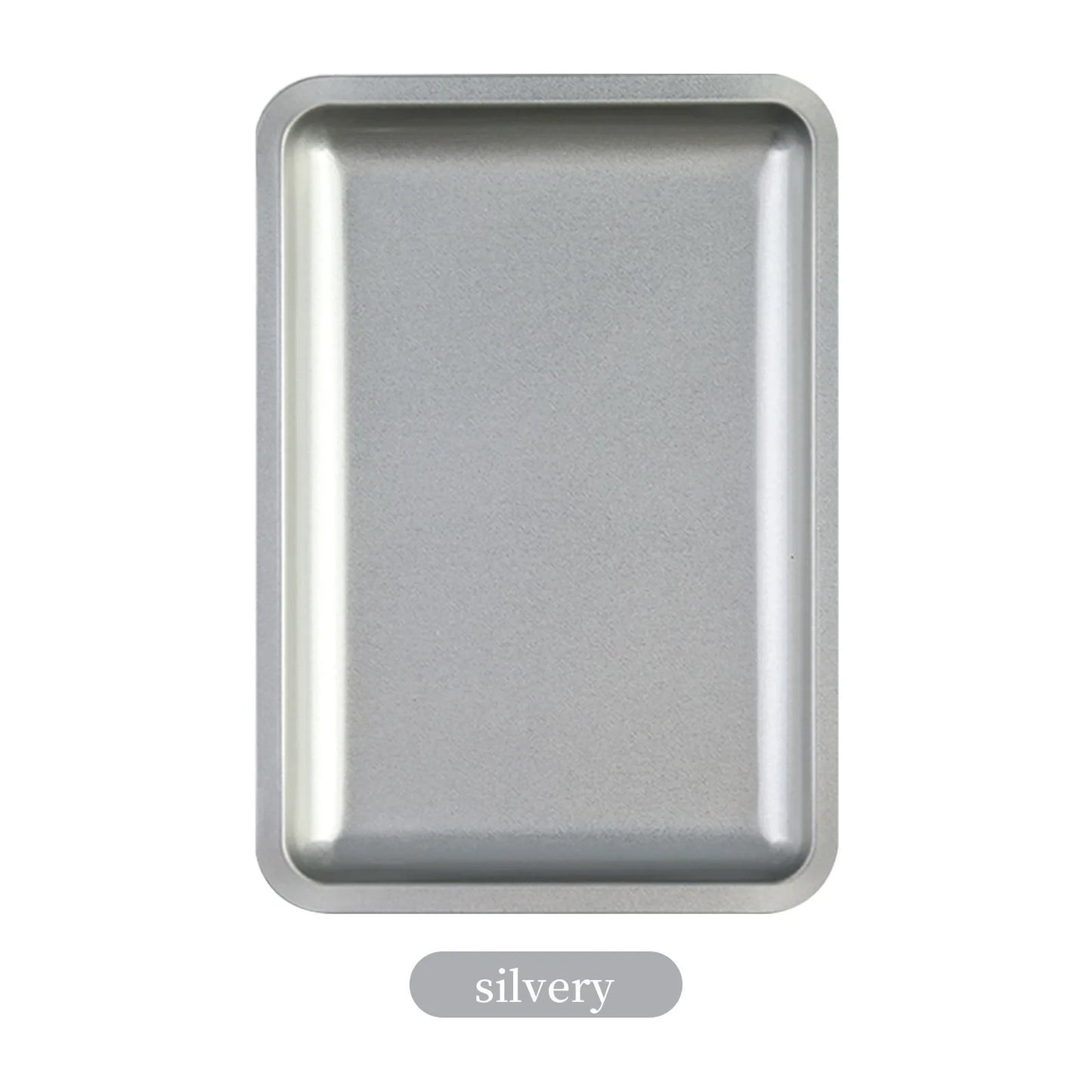 1PC Square Stainless Steel Cosmetic Storage Tray Nail Art Manicure Plate Tweezers Clippers Pens Container False Nails Dish Tools