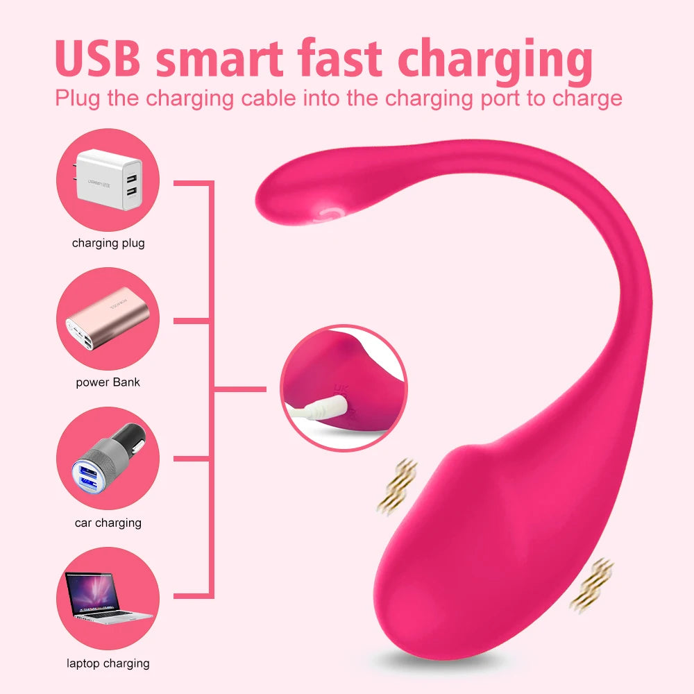 Wireless Bluetooth G Spot Dildo Vibrator for Women APP Remote Control Wear Vibrating Egg Clit Female Panties Sex Toys for Adults