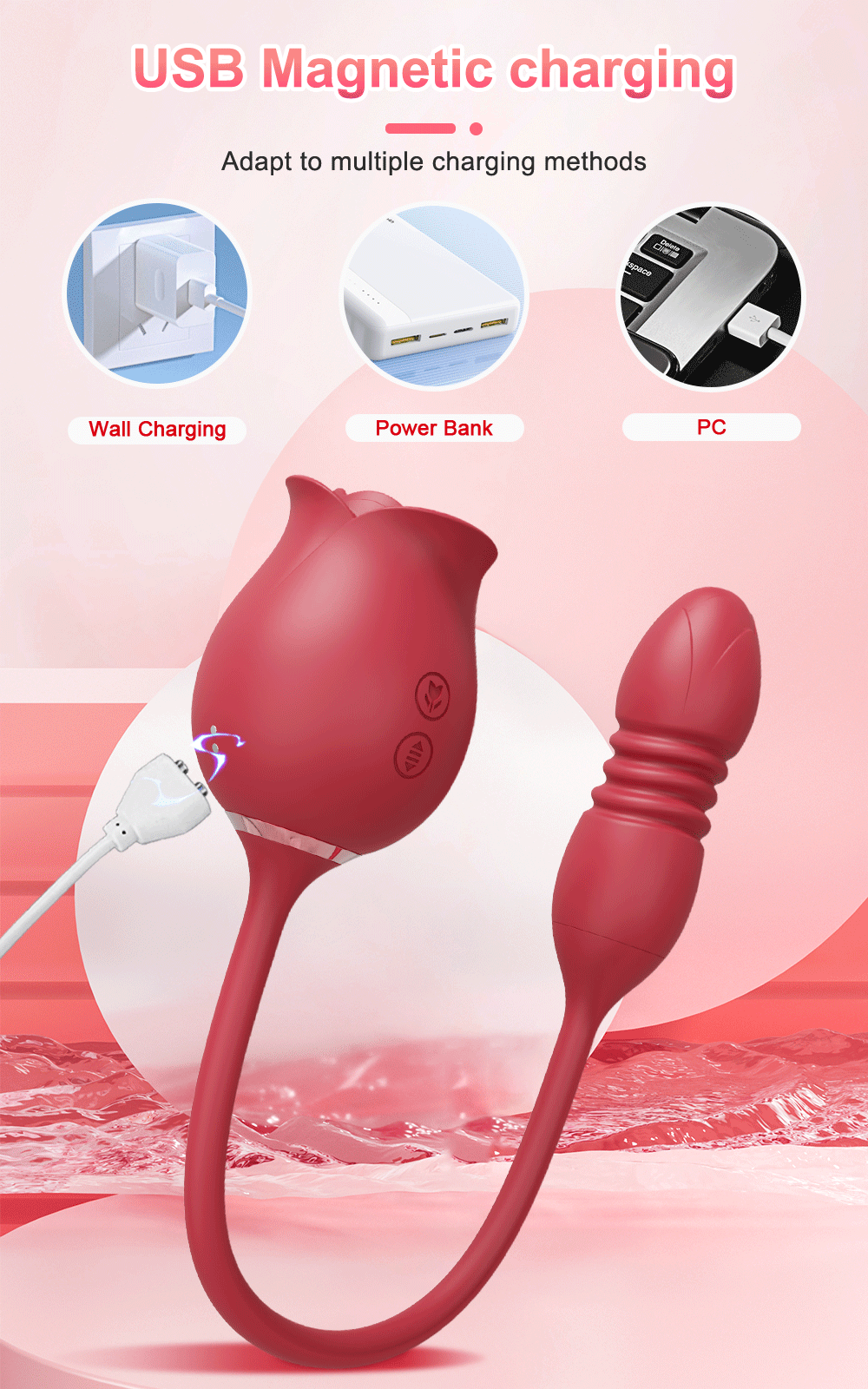 Sucking Thrusting Vibrator for Women Nipple Clit Stimulator Powerful Vibrating Egg Tongue Licking Clitoris Sucker Sexy Toy Dildo