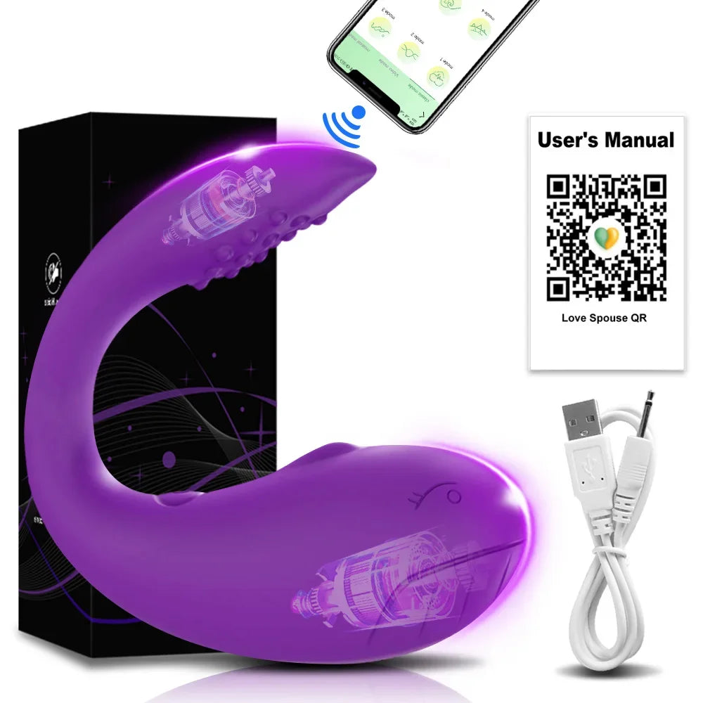 Wearable APP Vibrator Female Masturbation Egg Bluetooth Clit G Spot Stimulator Adult Toys Sextoy