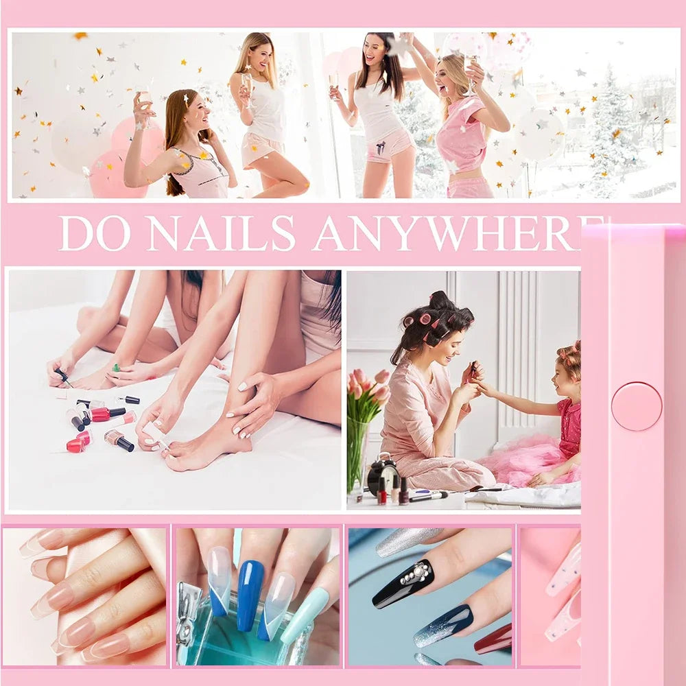 Portable Handheld Mini Nail Lamp For All Gel Polish Quick Dry USB Nail Dryer Machine UV LED Nail Lamp Mini Flashlight Pen