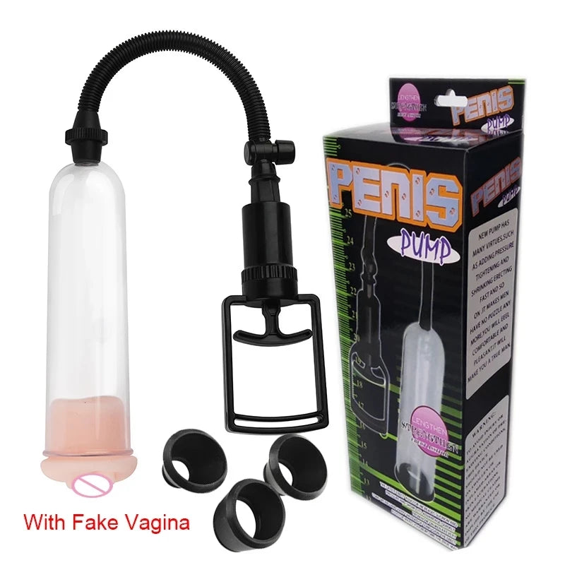 Penis Pump Penis Enlargement Vacuum Male Lasting Masturbator Dick Extender Man Cock Increase Length Enlarger Trainer Sexy Toys