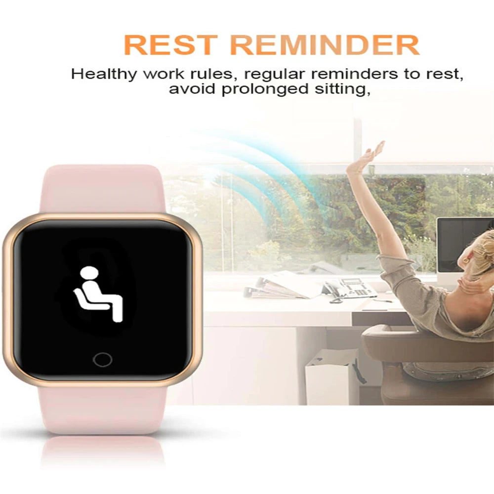 Smart Watches Fashion Sports Bracelet Multi-function USB Plug-in Charging Watches Women Fitness Men Smartwatch For Android Phone