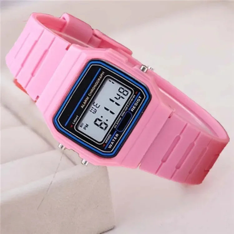 Sport LED Digital Watches for Men, Simple Small Square Dial, Electronic Watch, Silicone Band, Casual Fashion