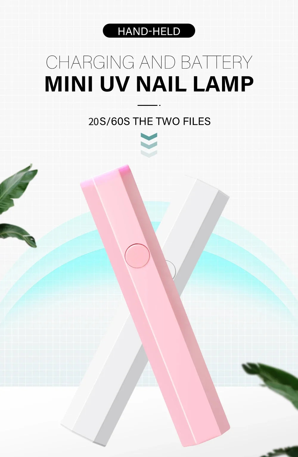 Portable Handheld Mini Nail Lamp For All Gel Polish Quick Dry USB Nail Dryer Machine UV LED Nail Lamp Mini Flashlight Pen