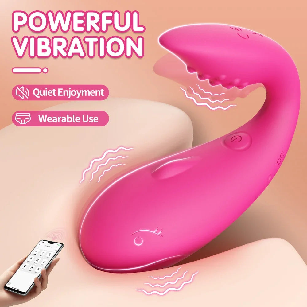 Wearable APP Vibrator Female Masturbation Egg Bluetooth Clit G Spot Stimulator Adult Toys Sextoy