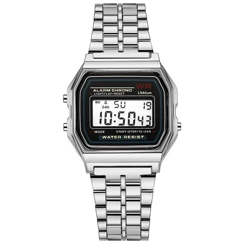 Retro Luxury Digital Display Gold Rose Watch for Men And Women Electronic Clock Elegant Timepiece