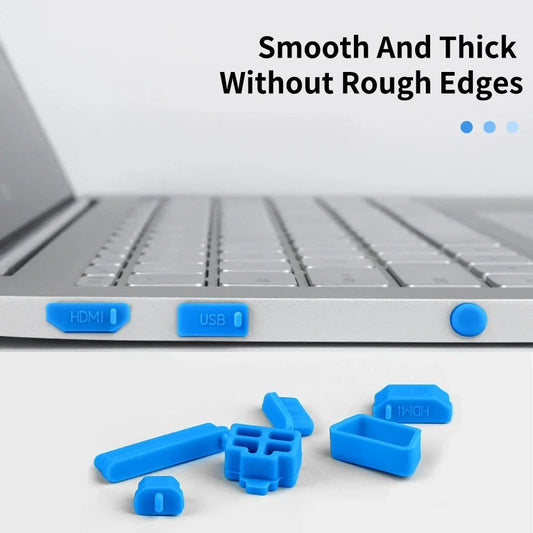 Silicone USB Type C Laptop Interface Dust Protectors Universal Notebook Anti Dust Plug For Laptop Accessories Anti-Dust Caps Set