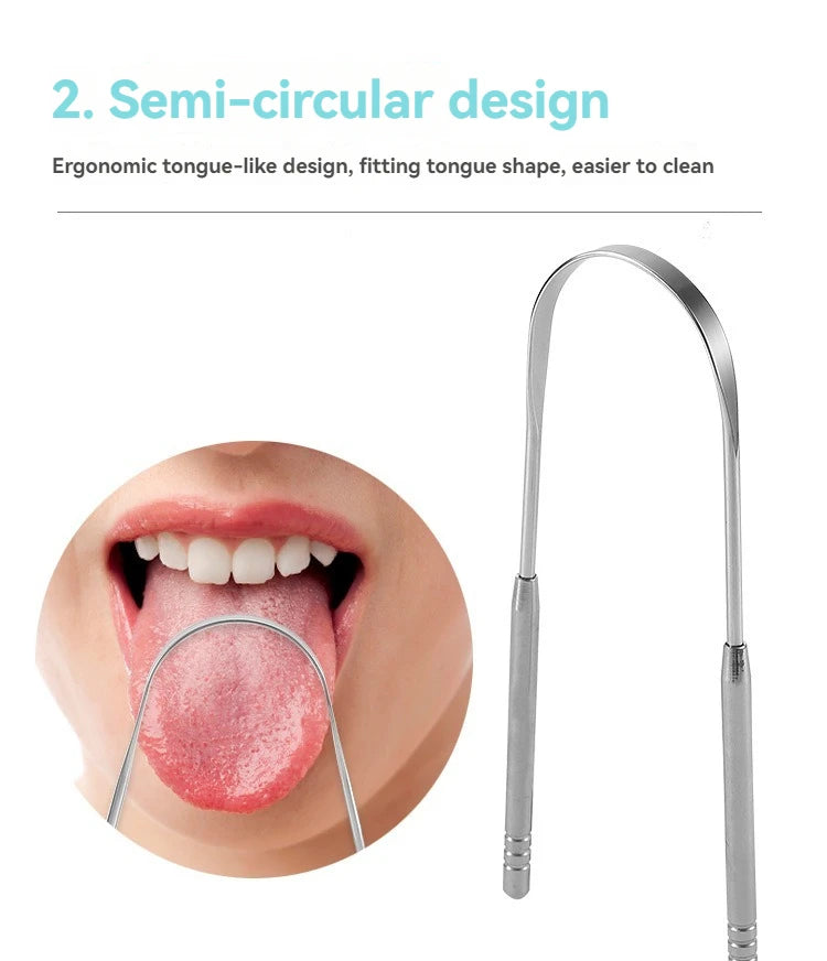 U-shaped Tongue Scraper Tongue Coating CleaningScraper Remove Bad Breath Bring Fresh Breath For Oral Suitable Men And Women