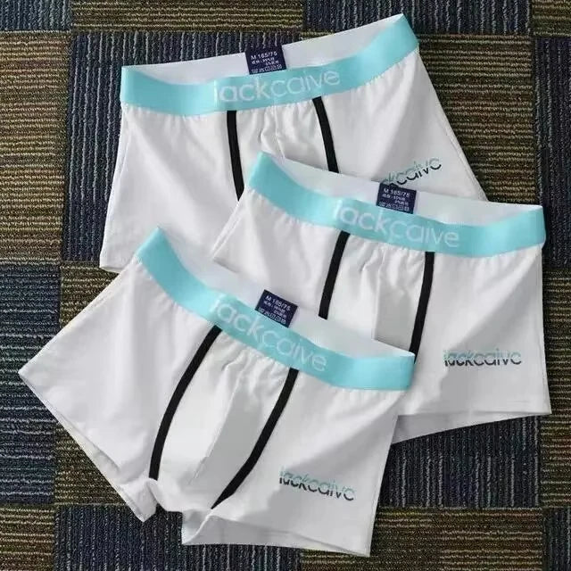 3Pcs Male Panties Cotton Men's Underwear Boxers Breathable Man Boxer Printed Underpants Comfortable Shorts Men Underwear M-3XL