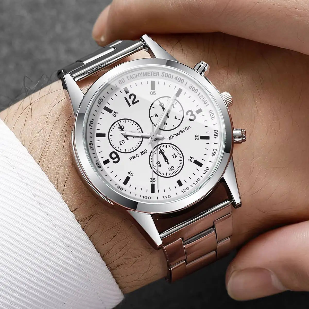 Fashion Men Business Watches Luxury Arabic Dial Men's Quartz Watch Reloj Hombre