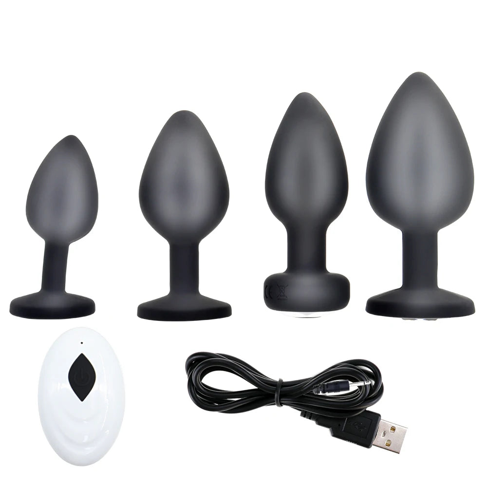Anal Vibrator Butt plug Wireless Remote Control Men Prostate Massager Female Vagina Masturbator Sex Toy For Couples Sex Supplies