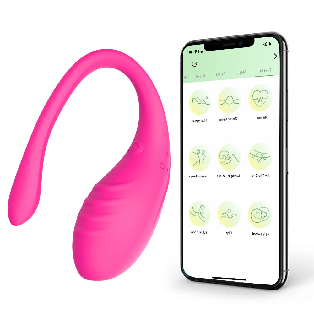 APP Controlled Vaginal Vibrators G Spot 9 Speed Anal Vibrating Egg Massager Wearable Stimulator Adult Sex Toys for Women Couples