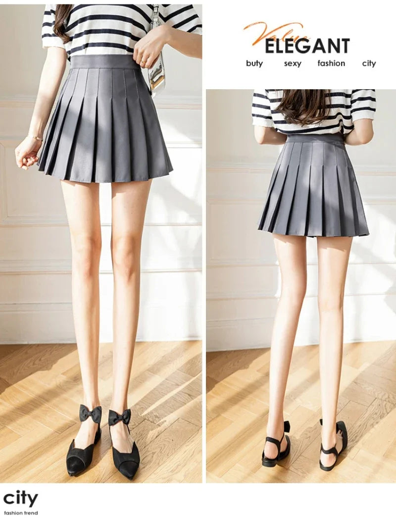 2024 falda blanca con volantes para mujer, falda de verano de cintura alta con cremallera para chica bailando JK, ropa barata, m