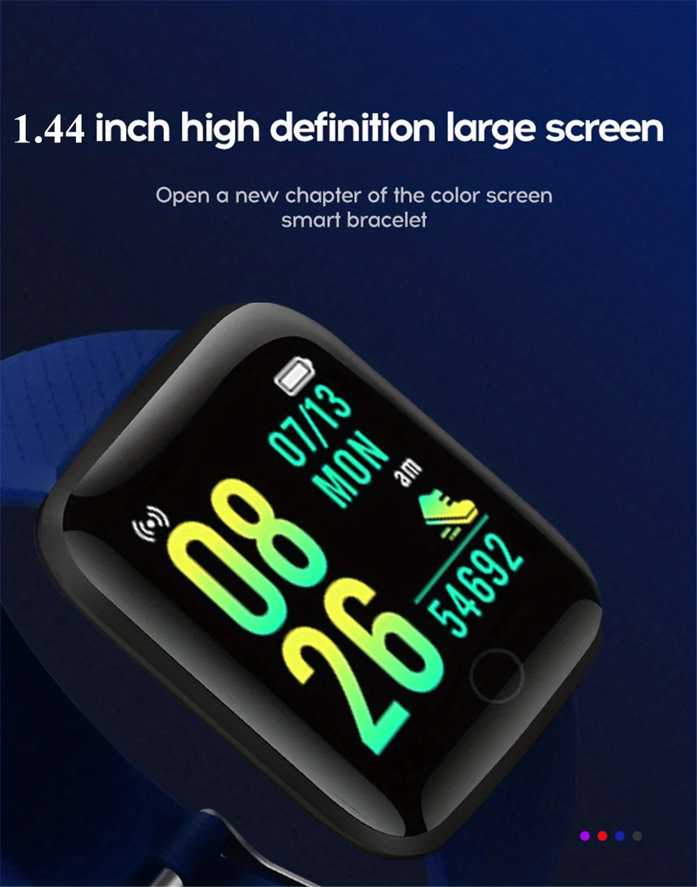 Smart Watches Fashion Sports Bracelet Multi-function USB Plug-in Charging Watches Women Fitness Men Smartwatch For Android Phone