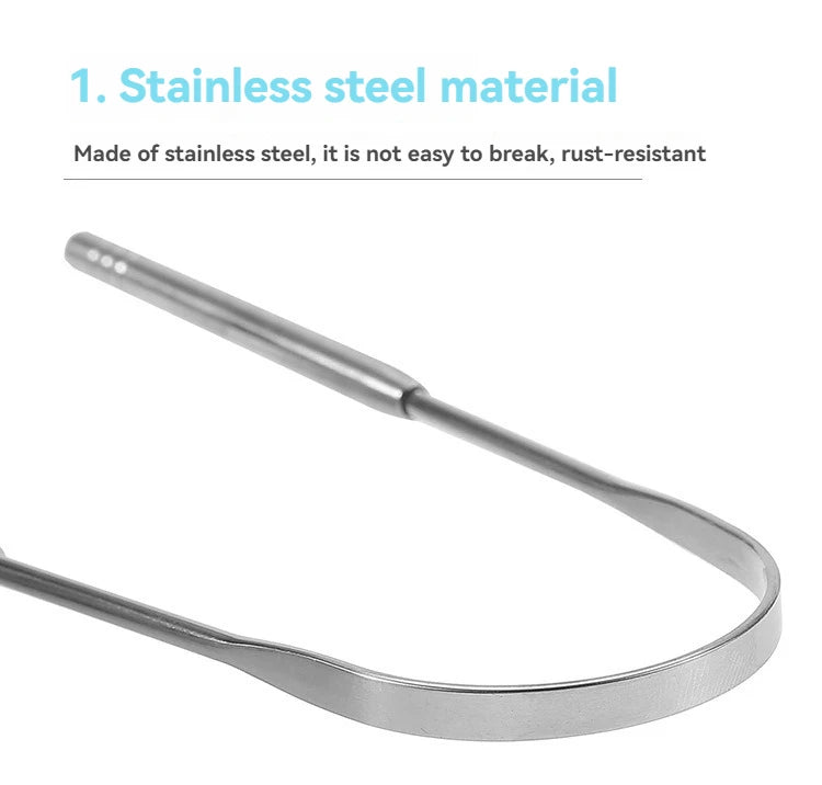 U-shaped Tongue Scraper Tongue Coating CleaningScraper Remove Bad Breath Bring Fresh Breath For Oral Suitable Men And Women
