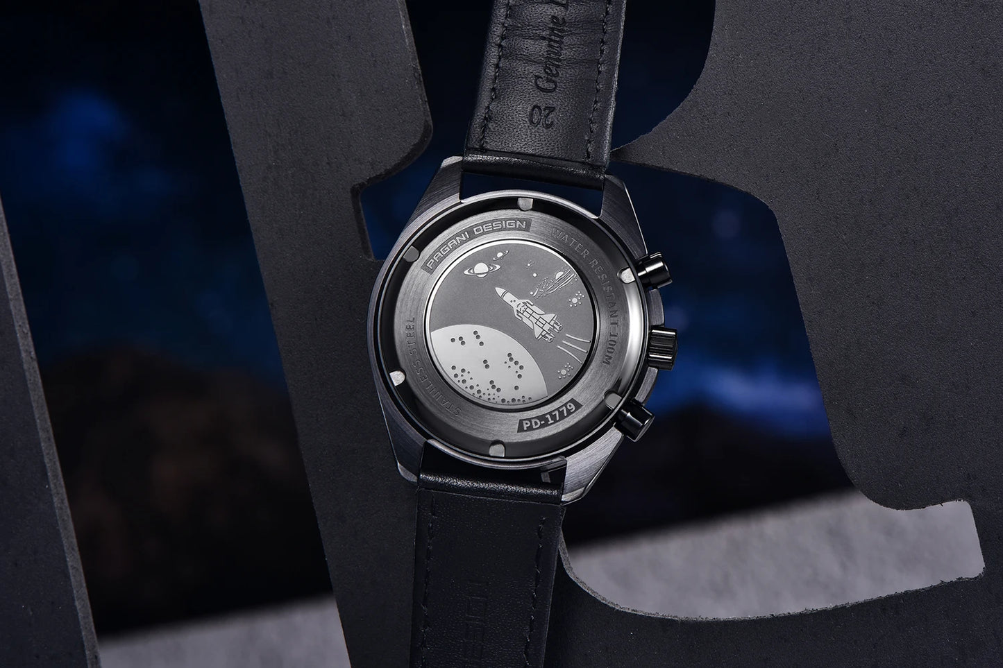 2025 New PAGANI DESIGN Moon Mens Quartz Watches Men Luxury Watch For Man Chronograph AR Sapphire Mirror Sports Waterproof Gift