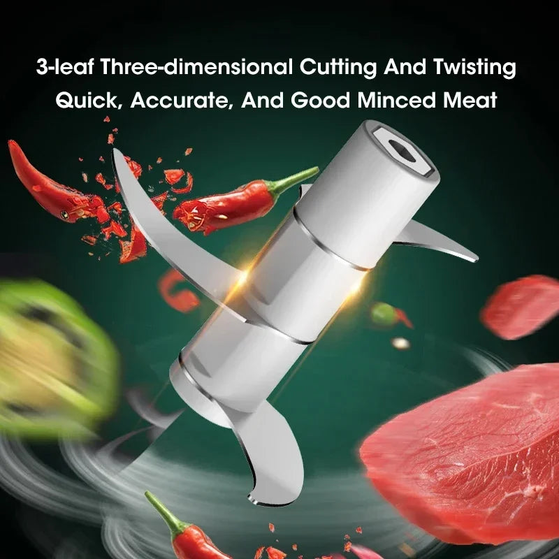 USB Portable Meat Grinder Vegetable Chopper for Kitchen Gadgets 250ml Garlic Masher Crusher Electric Kitchen Food Chopper
