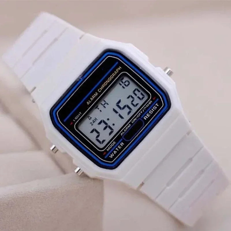 Sports-Casual Men's Square LED Watch - Digital Display Minimalist Wristwatch Ideal for Students & Daily Activities