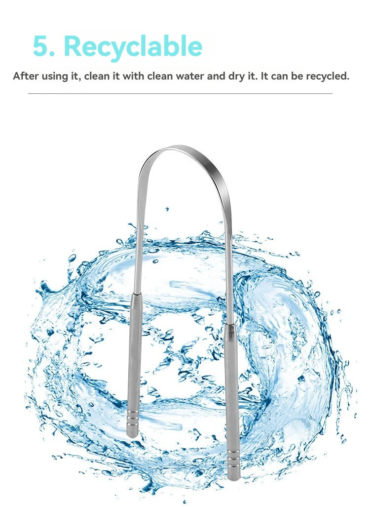 U-shaped Tongue Scraper Tongue Coating CleaningScraper Remove Bad Breath Bring Fresh Breath For Oral Suitable Men And Women