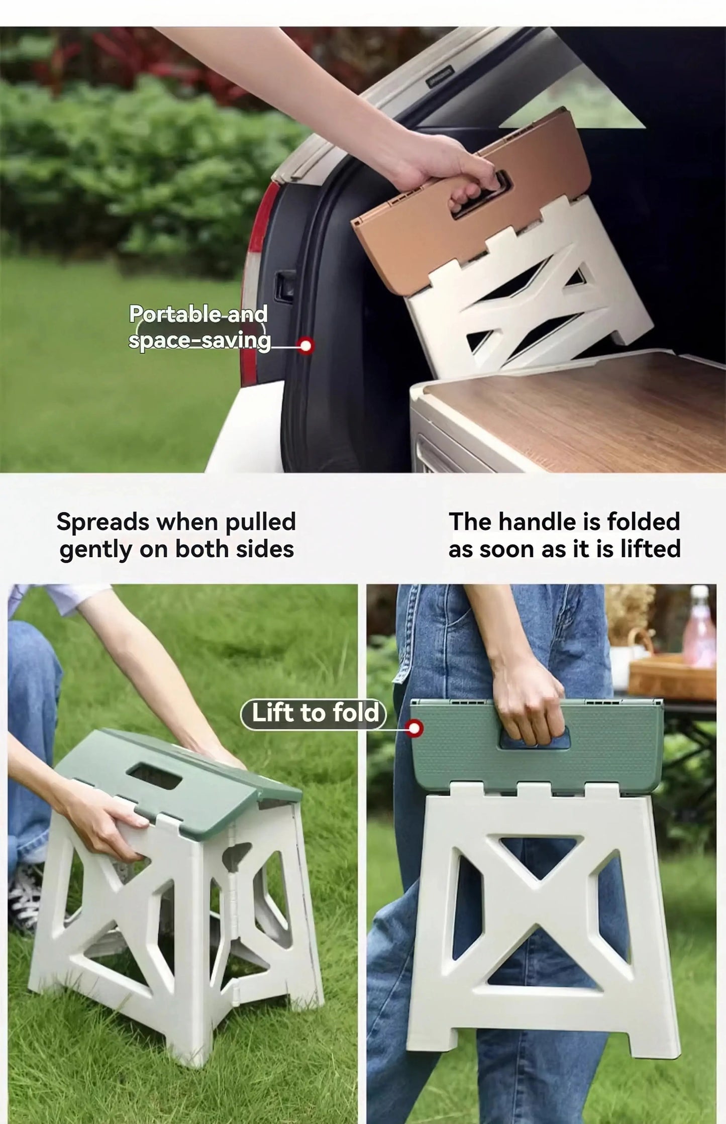 Portable Outdoor Portable Folding Stool for Home Use,multifunctional Shoe Changing, Simple and Lightweight Leisure Fishing Stool