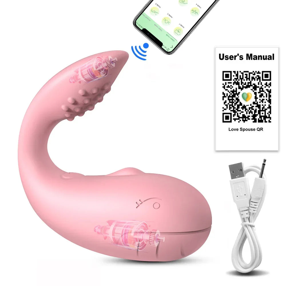 Wearable APP Vibrator Female Masturbation Egg Bluetooth Clit G Spot Stimulator Adult Toys Sextoy