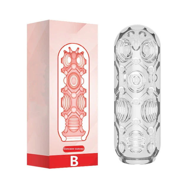 Male Masturbator Cup Soft Pussy Sex Toys Transparent Vagina Adult Endurance Exercise Adult supplies Vacuum Pocket Cup for Men