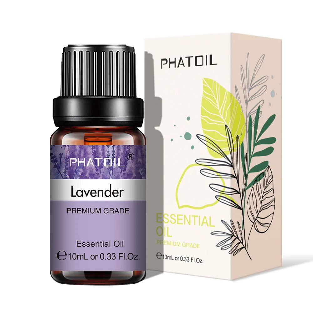 10ml Lavender Essential Oils Pure Natural for Diffuser humidifier Aromatherapy Jasmine Vanilla Aroma Oil for Skin Care, DIY Soap
