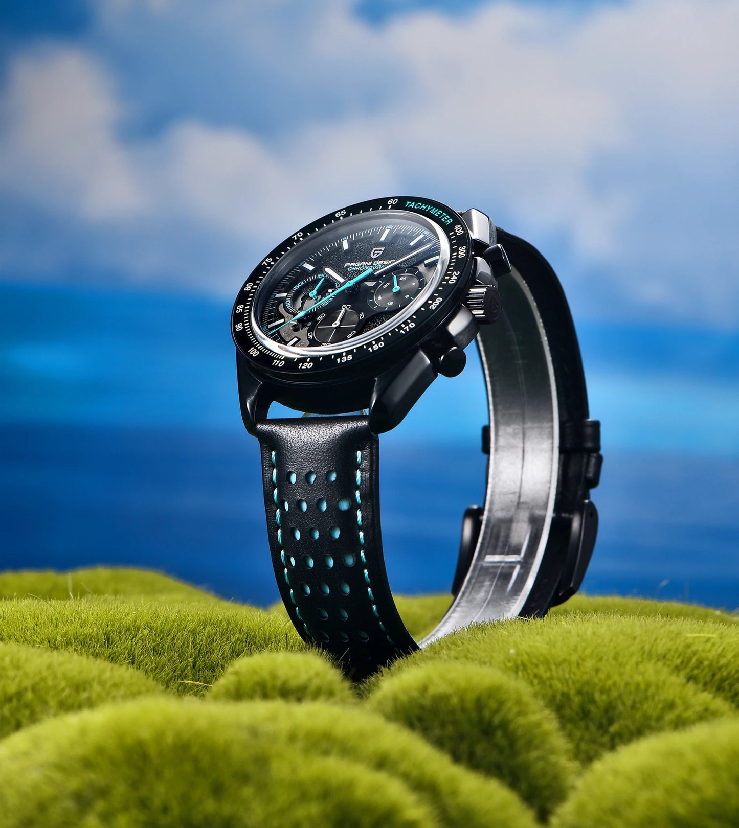 2025 New PAGANI DESIGN Moon Mens Quartz Watches Men Luxury Watch For Man Chronograph AR Sapphire Mirror Sports Waterproof Gift