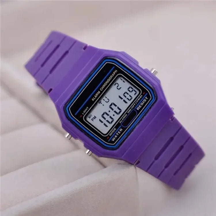 Sport LED Digital Watches for Men, Simple Small Square Dial, Electronic Watch, Silicone Band, Casual Fashion