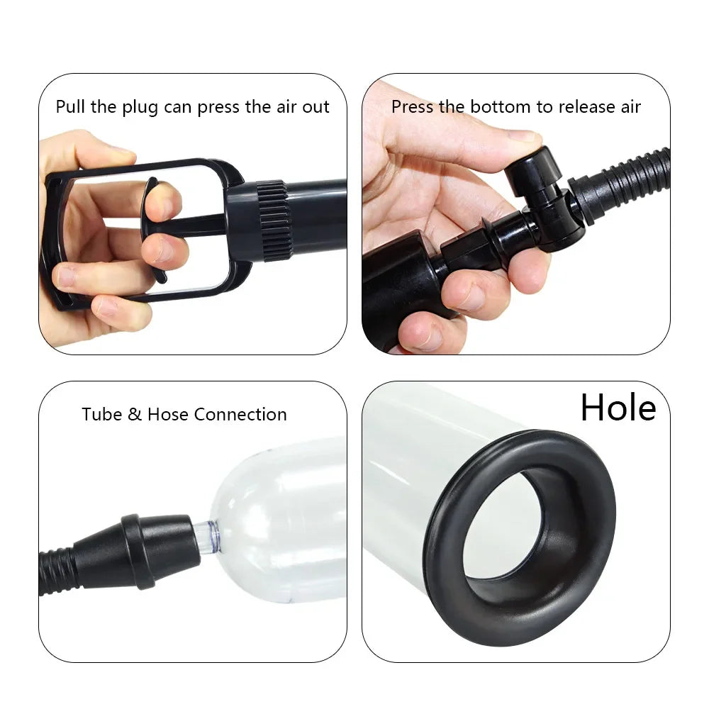 Penis Pump Penis Enlargement Vacuum Male Lasting Masturbator Dick Extender Man Cock Increase Length Enlarger Trainer Sexy Toys