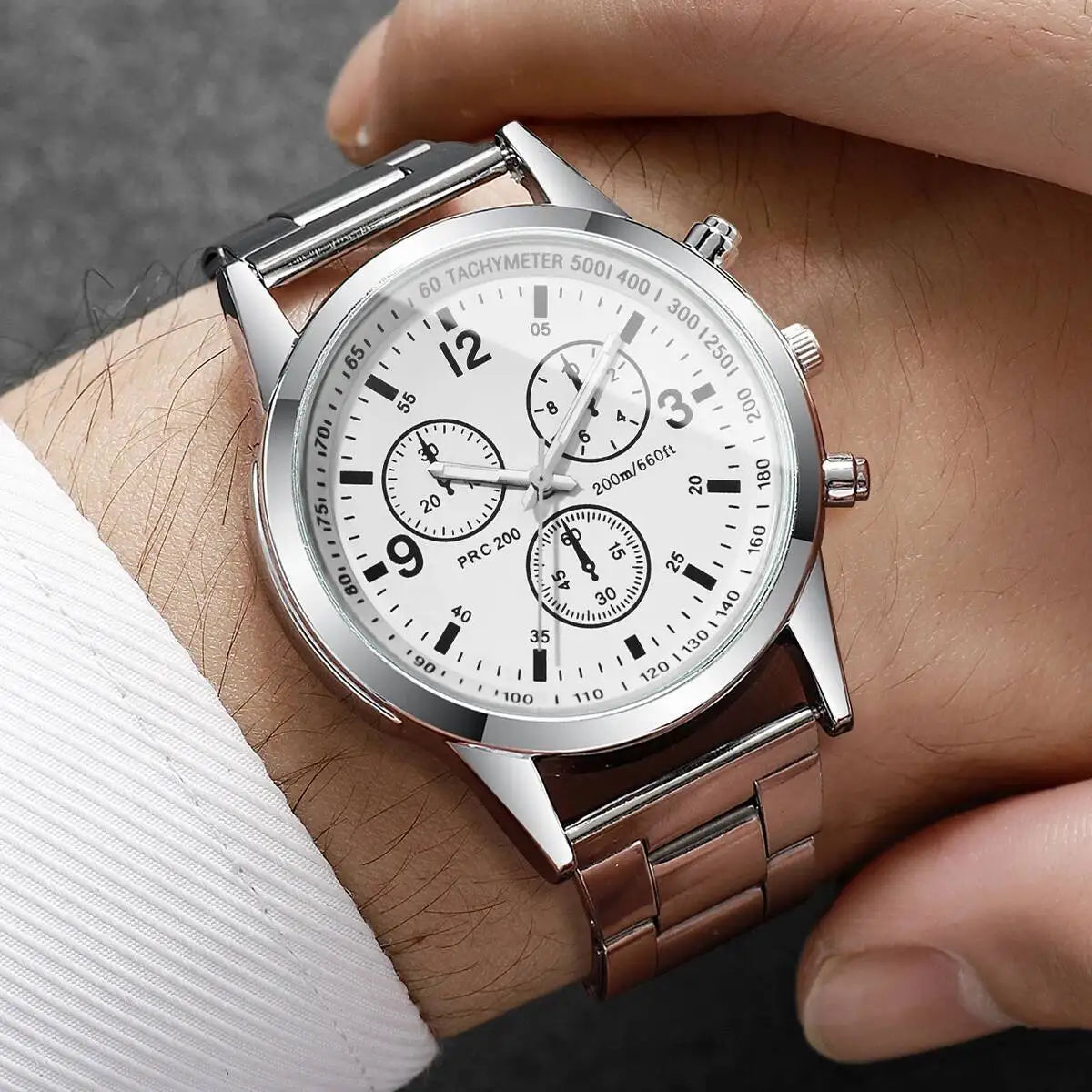 Fashion Men Business Watches Luxury Arabic Dial Men's Quartz Watch Reloj Hombre
