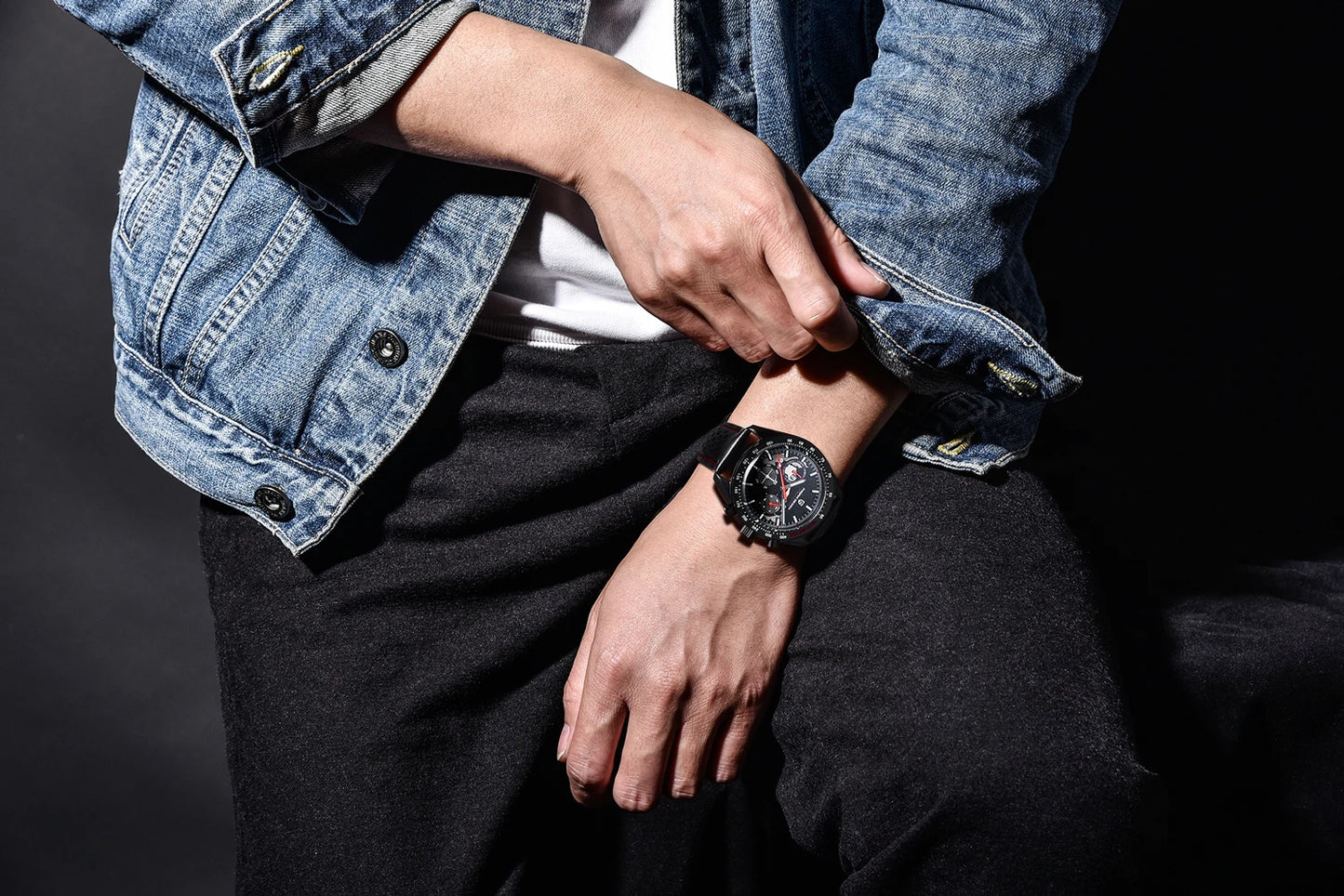 2025 New PAGANI DESIGN Moon Mens Quartz Watches Men Luxury Watch For Man Chronograph AR Sapphire Mirror Sports Waterproof Gift