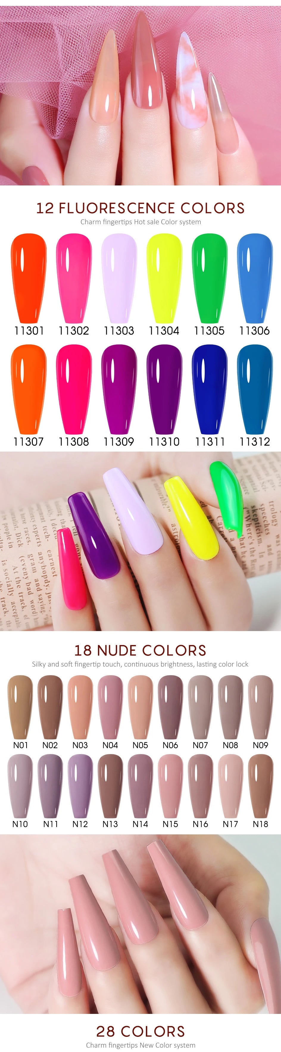 NAILCO 15ml Brown Nails Art Red Color Gel Nail Polish Semi-permanent UV Gel Polish Coffee Manicure Chocolate Hybrid Nail Varnish