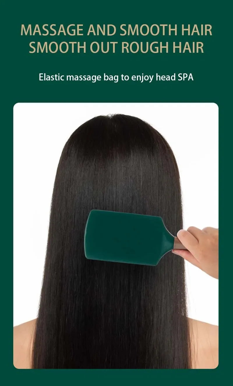 Oval Round Scalp Massage Air Cushion Comb, Anti-Static Exfoliating Salon SPA Hair Styling Tool