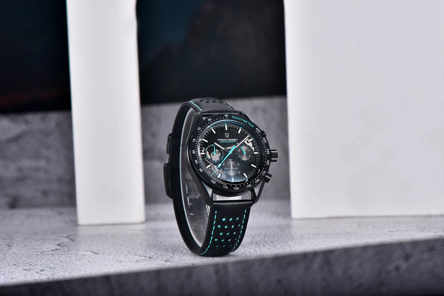 2025 New PAGANI DESIGN Moon Mens Quartz Watches Men Luxury Watch For Man Chronograph AR Sapphire Mirror Sports Waterproof Gift