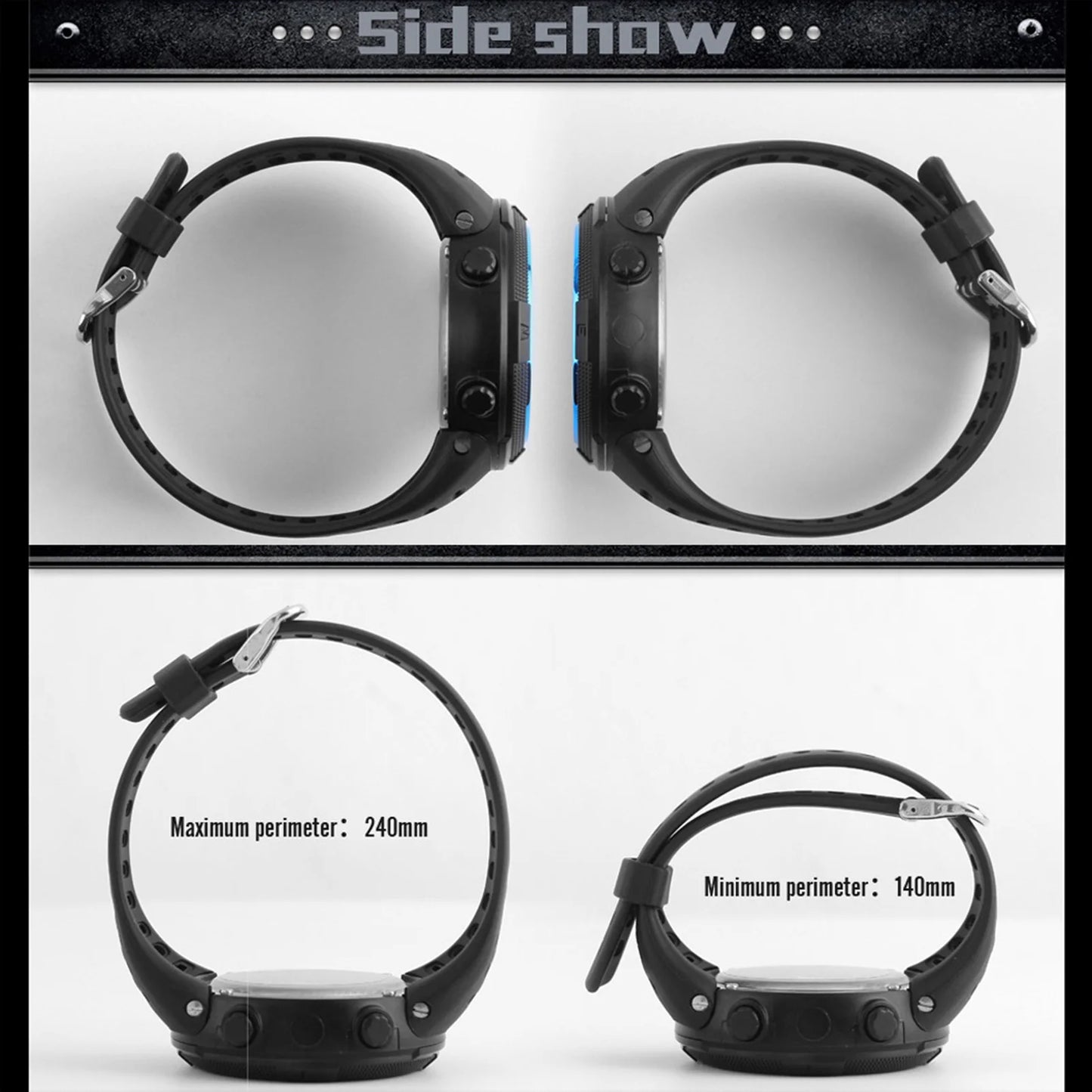Men Digital Sports Watch Waterproof Casual Luminous Stopwatch Alarm Simple Army Watch for Running Climbing Fishing