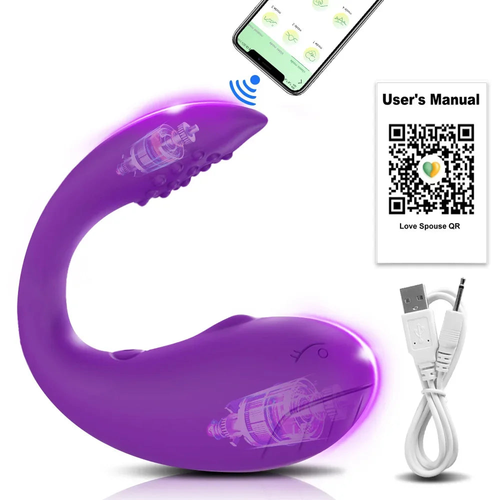 Wearable APP Vibrator Female Masturbation Egg Bluetooth Clit G Spot Stimulator Adult Toys Sextoy